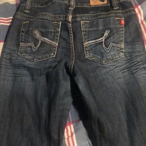 Womens pants vintage rinestone and stitch pants